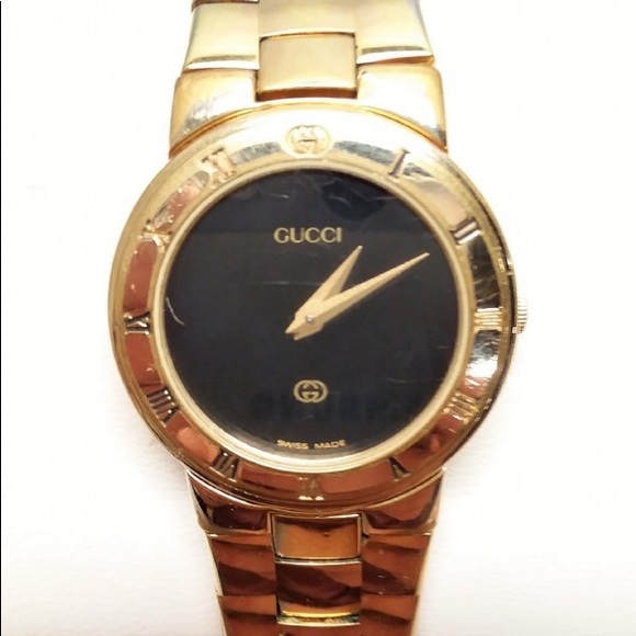 Gucci gold plated watch Clearance